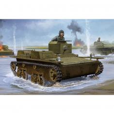 Maqueta de tanque: tanque ligero anfibio soviético T-38
