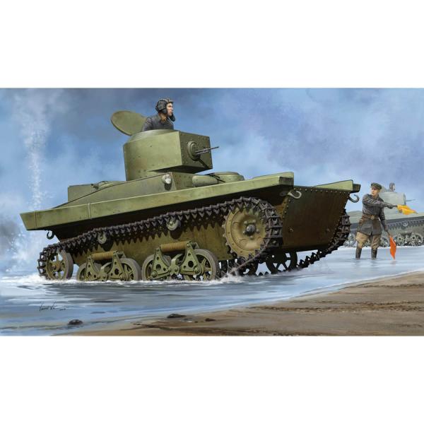 Maqueta de tanque: Tanque anfibio tanque ligero soviético T-37A (Podolsk) - HobbyBoss-83819