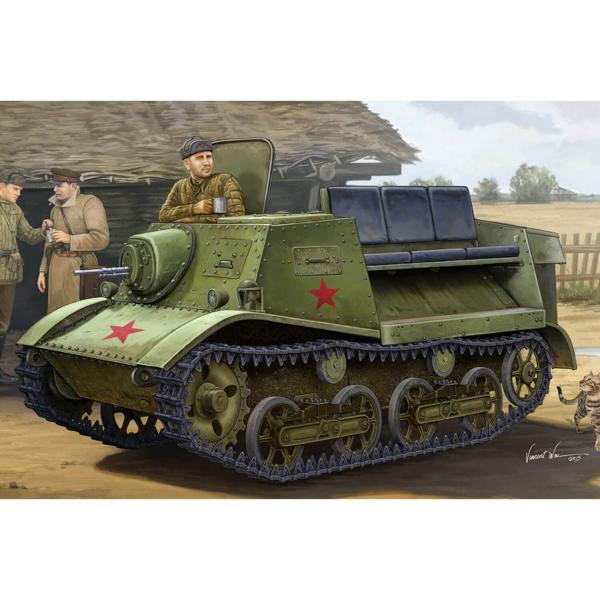 Maquette char : Tracteur blindé soviétique T-20 Komsomolets 1938 - HobbyBoss-83847