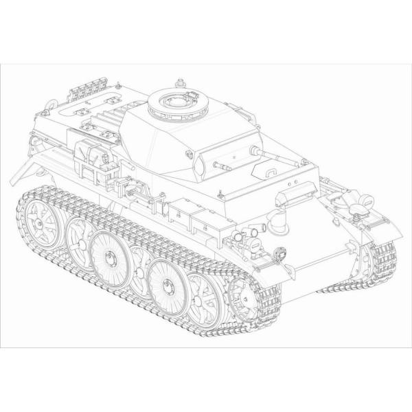 Maquette char : PzKpfw Ausf C (VK 601) - HobbyBoss-82431