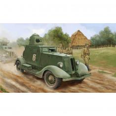 Model military vehicle: Soviet armored car BA-20 Mod. 1937