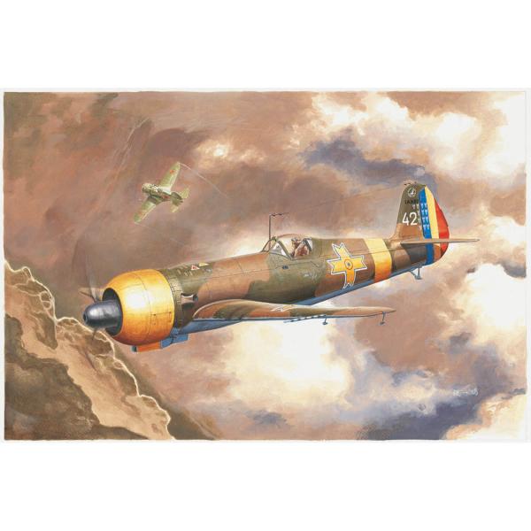 Maquette avion : avion de chasse monoplan roumain Romanian IAR-80 - HobbyBoss-81757