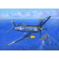 Aircraft model: American military aircraft Chance Vought F4U-5 Corsair 