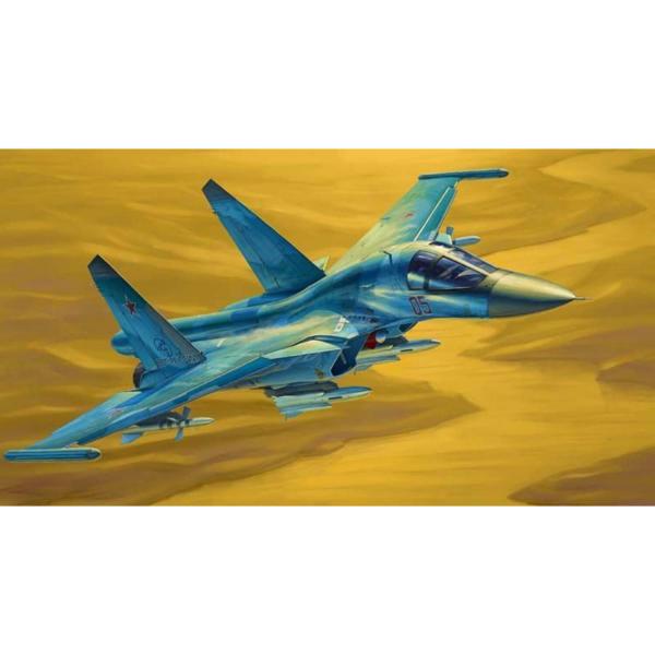 Maquette avion : bombardier russe Russian Su-34 Fullback Fighter-Bomber - HobbyBoss-81756