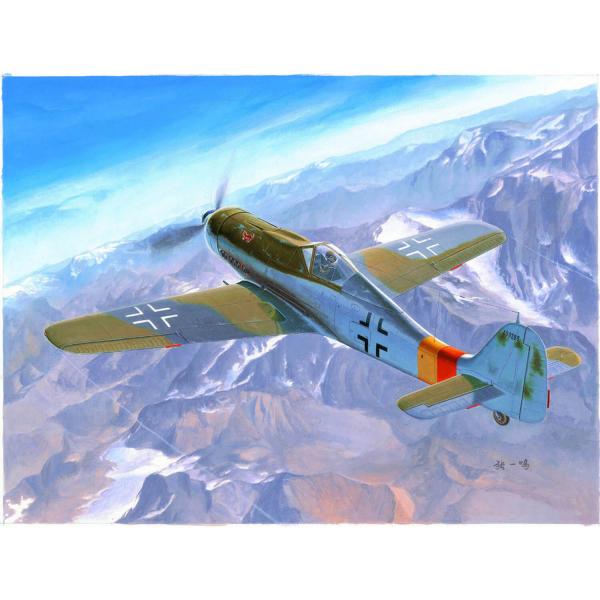 Aircraft model: German Focke-Wulf FW 190D-9 bomber fighter plane - HobbyBoss-81716