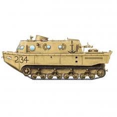 Maquette char : char allemand : German Land-Wasser-Schlepper (LWS) amphibious tractor Early producti
