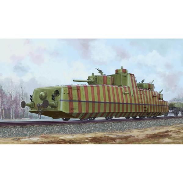 Maquette véhicule militaire : Train blindé MBV-2 soviétique - HobbyBoss-85514