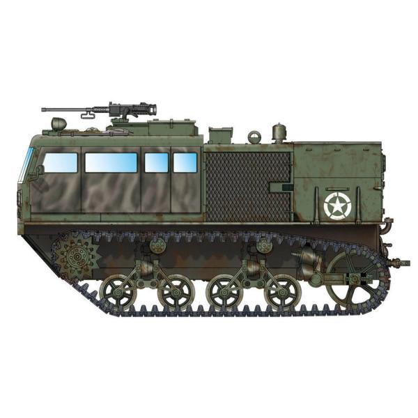 Maquette véhicule militaire : Tracteur à grande vitesse M4 (3-in./90mm) - HobbyBoss-82920