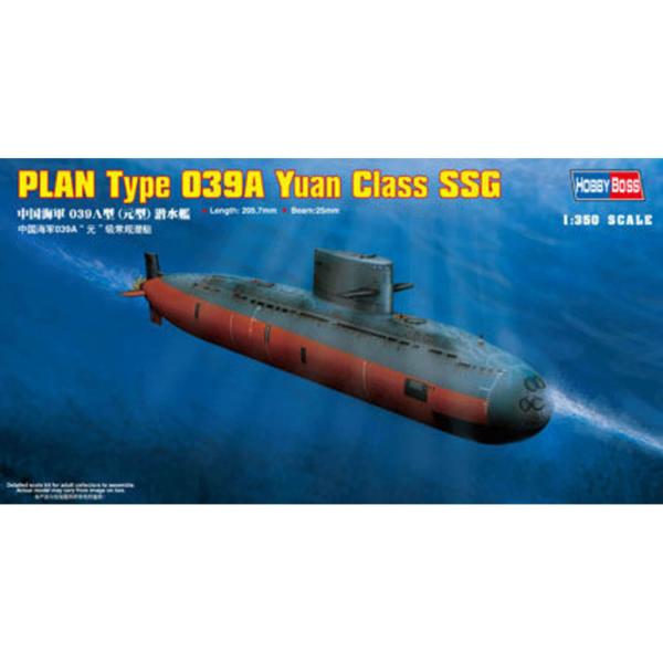 PLAN Type 039A Yuan Class Submarine - 1:350e - Hobby Boss - HobbyBoss-83510