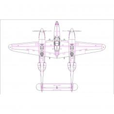 Maquette avion : P-38L-5-L0 Lightning