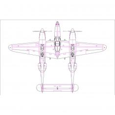P-38L-5-L0 Lightning - 1:72e - Hobby Boss