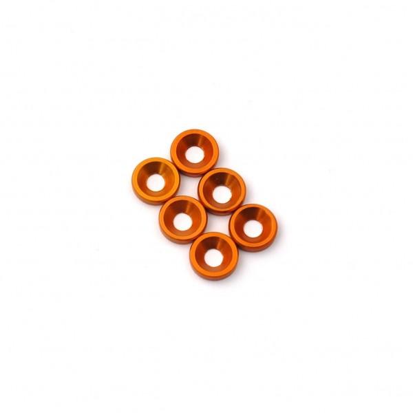 Kit rondelle cuvette alu orange - HobbyTek - STRX-109