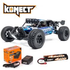 Pack : Desert Buggy DB8 Brushed RTR bleu Batterie + chargeur