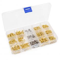 KIT VISSERIE 330 pièces M3 1/10 ET 1/8 : DORÉ