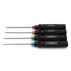 Kit de 4 tournevis Allen 1.5/2/2.5/3mm