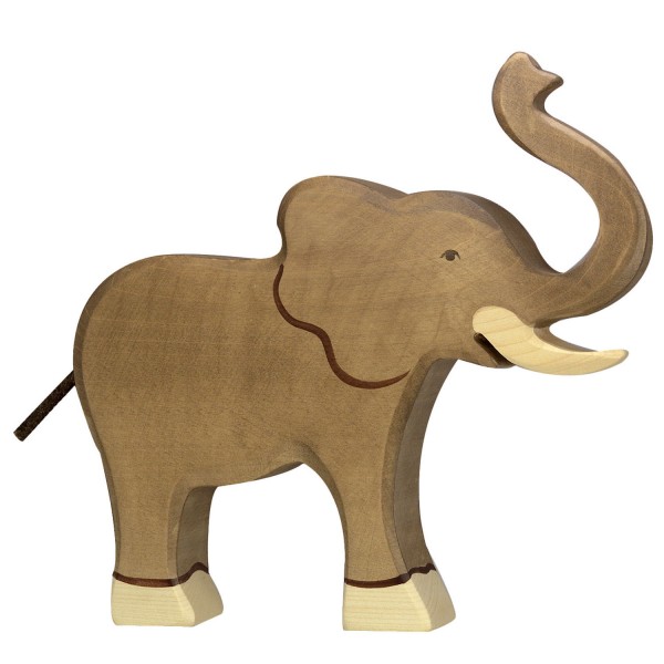 Figurine en bois Holztiger : Animaux de la Jungle : Eléphant - Holztiger-8680148