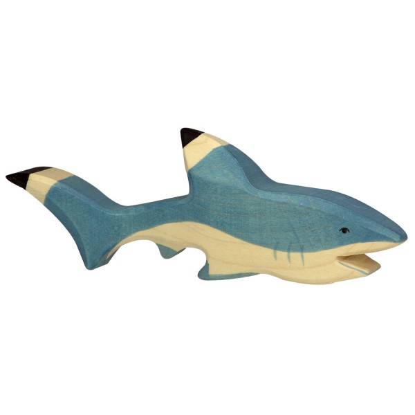 Figurine en bois Holztiger : Animaux de la Mer : Requin - Holztiger-8680200
