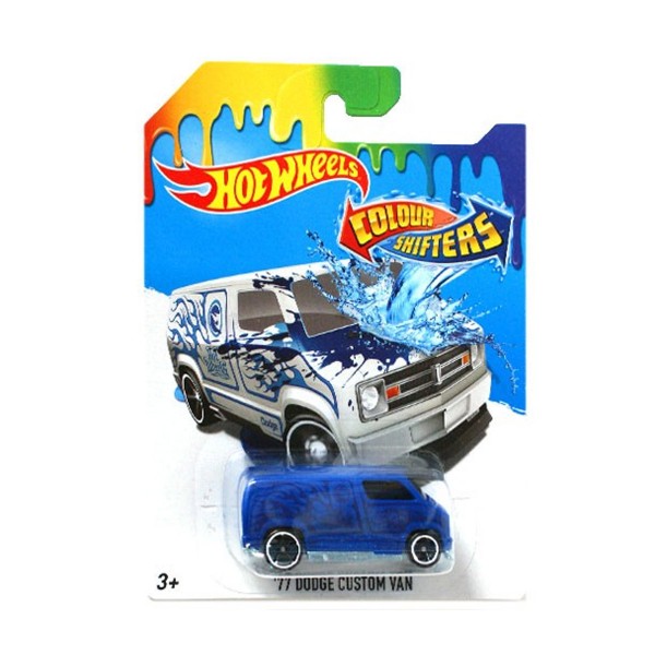 Voiture Hot Wheels : Colour Shifters - Dodge Custom Van - Mattel-BHR15-DXB10