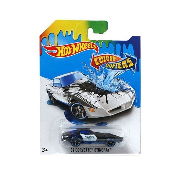 Voiture Hot Wheels : Colour Shifters - Corvette Stingray - Mattel-BHR15-CFM44