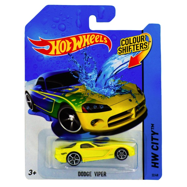 Voiture Hot Wheels : Colour Shifters : Dodge Viper - Mattel-BHR15-BHR37