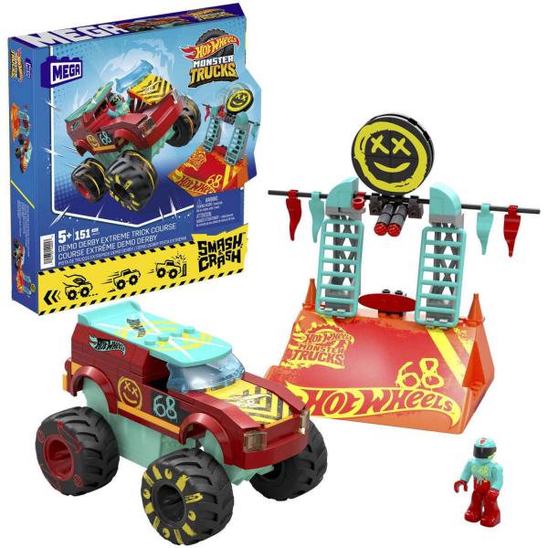 Juego de construcción: MEGA Hot Wheels® Monster Trucks Derby Extreme Race - Mattel-HNG53