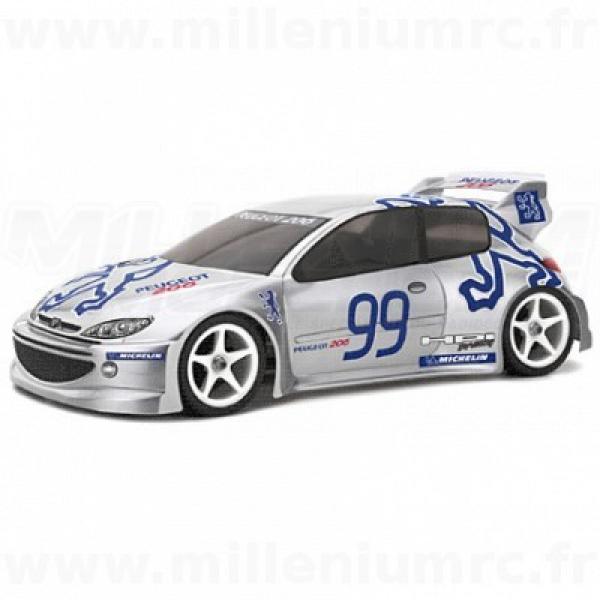 HPI Carrosserie 206 WRC 200mm peinte - HPI-7261