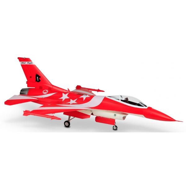 F-16 ROUGE 1245MM EDF 105mm 8S PNP HSDJETS - HSD-F16-RED-8S