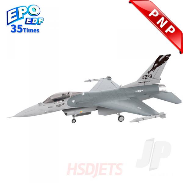 F-16 105mm EDF Foam Jet, Grey Camo (PNP 12S) - HSDJets - HSDA11010104J