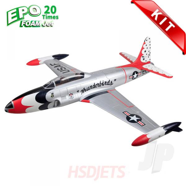 T-33 8kg Turbine Foam Jet, Thunderbird (Kit) - HSDJets - HSDA48010300