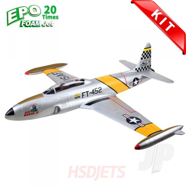 T-33 8kg Turbine Foam Jet, Yellow Ribbon (Kit) - HSDJets - HSDA48020300