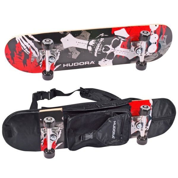 Skateboard avec sac de transport - Hudora-12171