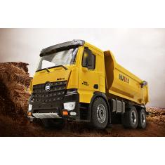 Huina RC Tipper DumpTruck 2.4G 10Ch W/Die Cast Cab, Benne à ordures