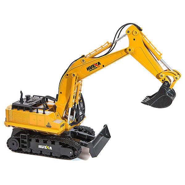 Huina 1/16 Scale RC Excavator 2.4G 11Ch W/Die Cast Bucket - CY1510
