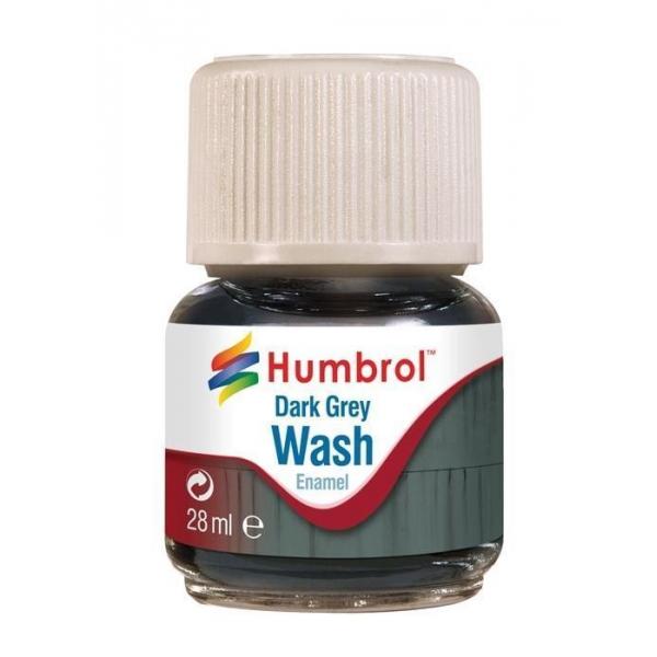 Humbrol Enamel Wash Dark Grey 28 ml - Humbrol - AV0204