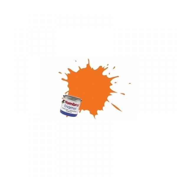 Peinture Maquette - 18 - Orange Brillant  - Humbrol - Humbrol-A0196
