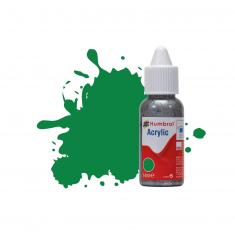 Peinture Humbrol Acrylic DROPPER BOTTLE 14ml 2 Emerald Green - Gloss - Humbrol