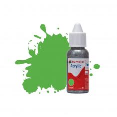 Peinture N°208 Vert signal Fluorescent - Brillant : Acrylique : 14 ml    