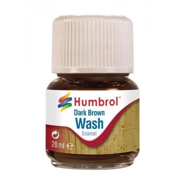 Humbrol Enamel Wash Dark Brown 28 ml - Humbrol - AV0205