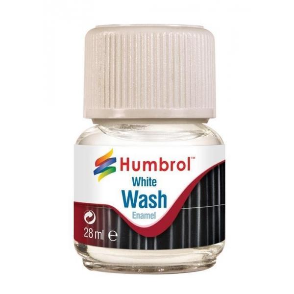 Humbrol Enamel Wash White 28 ml - Humbrol - AV0202