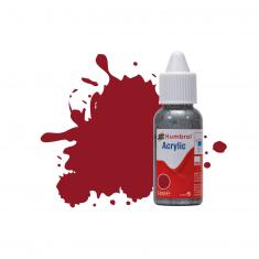 Peinture Humbrol Acrylic DROPPER BOTTLE 14ml 20 Crimson - Gloss - Humbrol