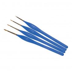 Set mit 4 Detailpinseln: Größe 00, 0, 1 und 2