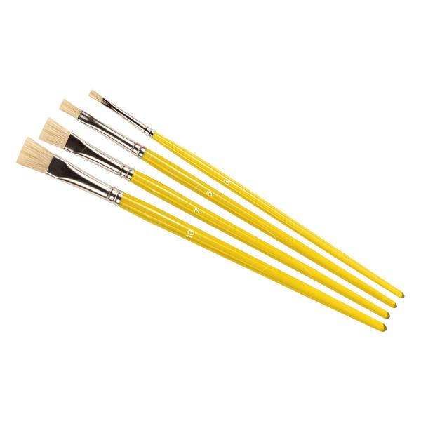 Set de 4 pinceles Stipple Brush : Tamaño 3, 5, 7, 10 - Humbrol-AG4306