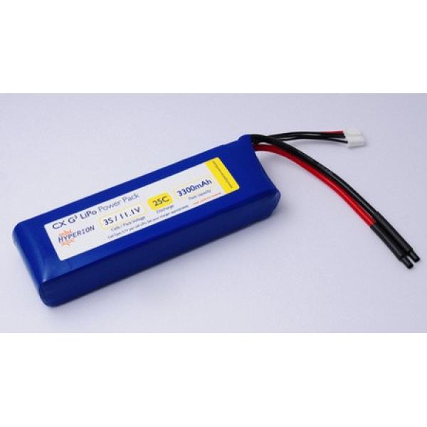 Hyperion G3 CX - 6S 5000mAh (25C) 3S+3S Split Wired - HYP-HP-LG325-5000-S6