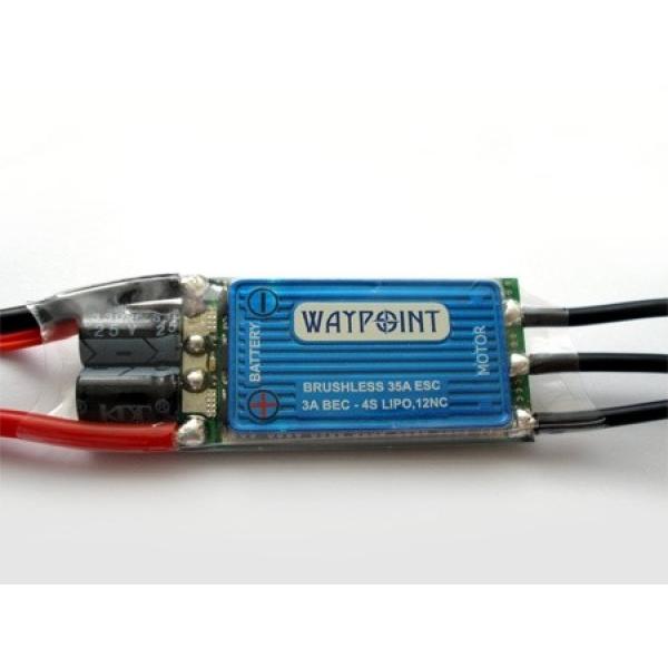 Waypoint Speed Controller 35A, 4S With 3A BEC - W-EBLESC-35 - HYP-W-EBLESC-35