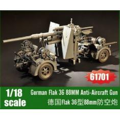 German Flak 36 88MM Anti-Aircraft Gun - 1:18e - I LOVE KIT