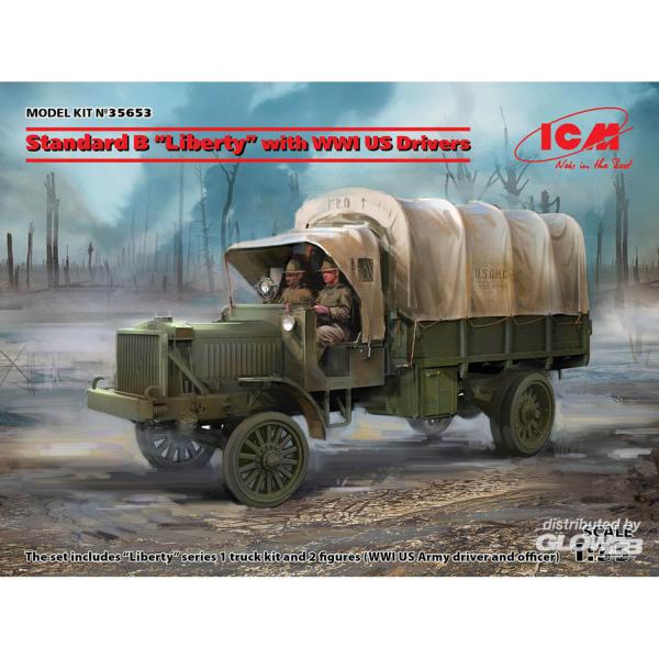 Standard B Liberty with WWI US Drivers - 1:35e - ICM - Icm-35653