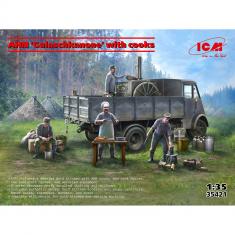 Maquette camion : AHN Gulaschkanone avec cuisiniers