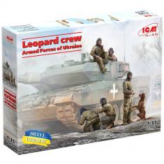 Figurines militaires : équipage Leopard 2 force armée ukrainienne