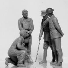 WWI British Tank Crew (4 figures) - 1:35e - ICM