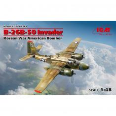 Flugzeugmodell: B-26B-50 Invader Amerikanischer Bomber aus dem Koreakrieg
